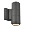 Dainolite 2 Light Matte Black Outdoor Wall Sconce In Black