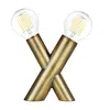 Dainolite 2 Light Table Lamp In Aged Brass In Gold