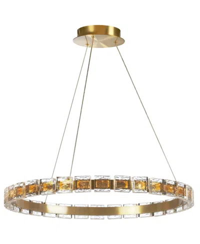 Dainolite 2" Metal Camila Led Chandelier In Clear