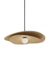 Dainolite 20" Metal Paven Led Pendant In Aged Brass