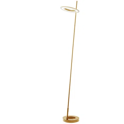 Dainolite 20w Floor Lamp Aged Brass In Gold
