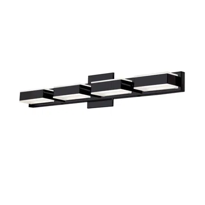 Dainolite 20w Led Wall Vanity, Matte Black Finish