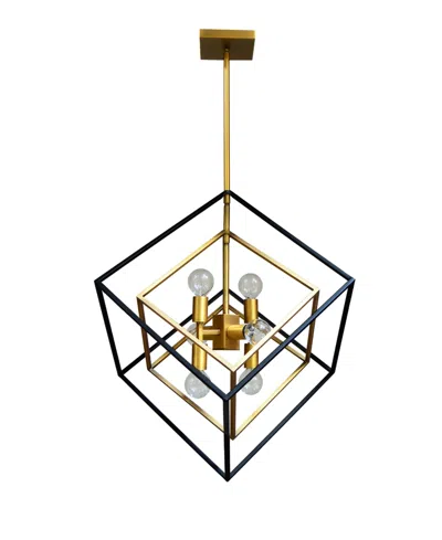 Dainolite 24" Metal Kappa 6 Light Led Pendant In Vintage Bronze