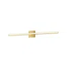 Dainolite 24w Colour Changing Vanity Aged Brass With Frosted Acrylic Diffuser In Gold