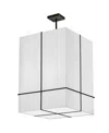 Dainolite 26" Metal Raquel 4 Light Led Pendant In White