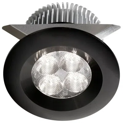 Dainolite 2.75" Wide Mp-led 8 Black Dimmable Pot Light