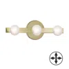 Dainolite 3 Light Aged Brass Vanity W/ Frosted Glass In Gold