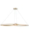 Dainolite 3" Metal Nola Led Pendant In Aged Brass