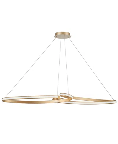 Dainolite 3" Metal Nola Led Pendant In Aged Brass