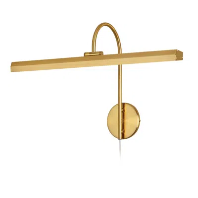 Dainolite 30w Picture Light, Aged Brass Finish In Gold