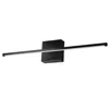 Dainolite 30w Wall Sconce Mb,wh Acrylic Diffuser In Black