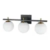 Dainolite 3lt Halogen Vanity, Mb & Agb In White