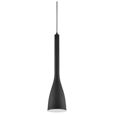 Dainolite 4.5" Wide Small Matte Black Single Pendant