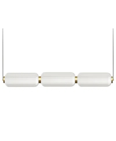 Dainolite 4.75" Metal Ramona Led Pendant In Clear