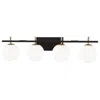 Dainolite 4lt Halogen Vanity, Mb & Agb In Black