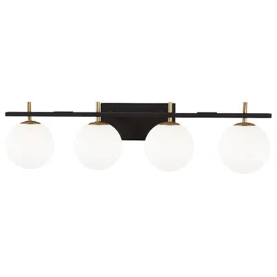 Dainolite 4lt Halogen Vanity, Mb & Agb In Black