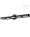 Dainolite 5 Light Led Wall Vanity Light In Black