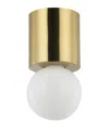 Dainolite 5" Metal Theron 1 Light Globe Flush Mount In Aged Brass