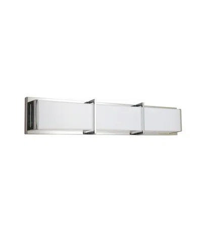 Dainolite 5" Metal Winston 36w Vanity Light With Diffuser In Polished Chrome,white