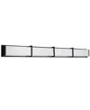 Dainolite 5" Metal Winston 72w Vanity Light With Acrylic Diffuser In Matte Black,white
