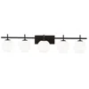 Dainolite Vivaldi 5-light Vanity-light In Black