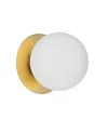 Dainolite Burlat 1-light Wall Sconce In White,aged Brass