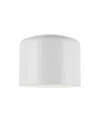 Dainolite 6" Metal Emilia 1 Light Flush Mount With Shade In Matte White