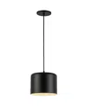 DAINOLITE 6" METAL EMILIA 1 LIGHT MATTE BLACK PENDANT