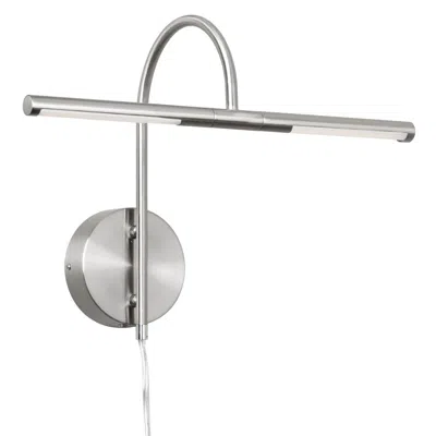 Dainolite 6w Picture Light, Satin Chrome Finish In Silver