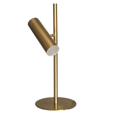 Dainolite 6w Table Lamp, Agb, Fr Acrylic Diffuser In Gold