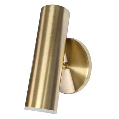 Dainolite 6w Wall Sconce, Agb, Fr Acrylic Diffuser In Gold