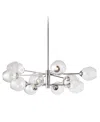 Dainolite 8" Metal Abii 12 Light Chandelier In Polished Chrome