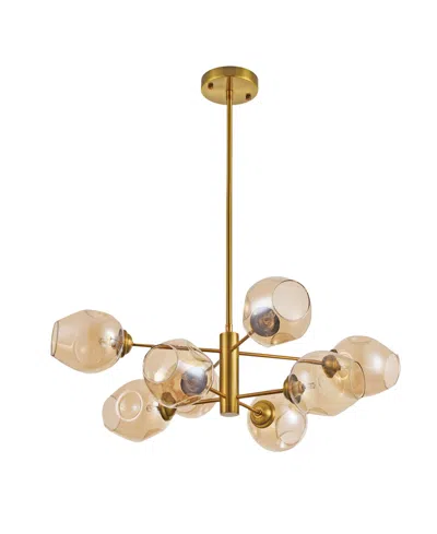 Dainolite 8" Metal Abii 8 Light Chandelier In Vintage Bronze
