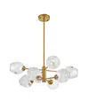 Dainolite 8" Metal Abii 8 Light Chandelier In Vintage Bronze