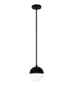 Dainolite 8" Metal Dayana Pendant In Matte Black