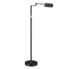 Dainolite 9w Swing Arm Floor, Black Finish In Black
