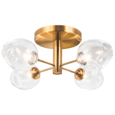 Dainolite Abii 20.5" Wide 4 Light Vintage Bronze Semi-flush Mount