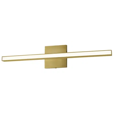 Dainolite Alexander 23.75"w Aged Brass Color Changing Vanity W/ Frosted Diffuser