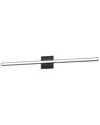 Dainolite 36w Colour Changing Vanity Matte Black With Frosted Acrylic Diffuser
