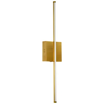 Dainolite Array 4.5" High Aged Brass 19w Vertical Led Wall Sconce