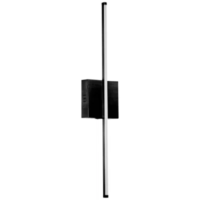 Dainolite Array 4.5" High Matte Black 19w Vertical Led Wall Sconce