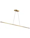 Dainolite Array Led Horizontal Pendant In Brown