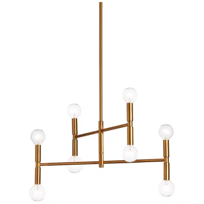 Dainolite Ava 18" Wide 8 Light Vintage Bronze Chandelier