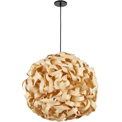 Dainolite Bailey 1 Light Bamboo Pendant - Large - Natural