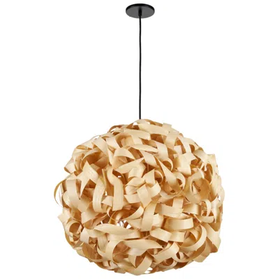 Dainolite Bailey 24" Wide Large Natural Bamboo Pendant