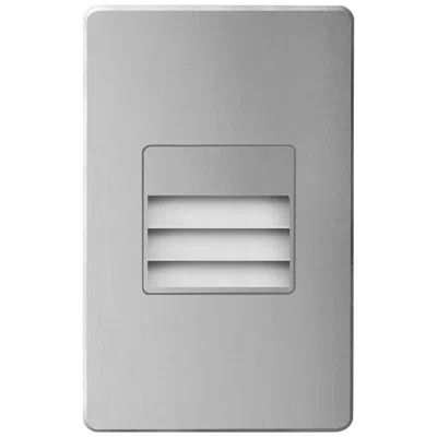 Dainolite Bella 3" Wide Aluminum Led Outdoor Step Light With Louvre In White