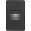 Dainolite Bella 3" Wide Black Rectangular Led Outdoor Step Light