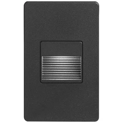 Dainolite Bella 3" Wide Black Rectangular Led Outdoor Step Light