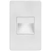 Dainolite Bella 3" Wide White Rectangular Led Outdoor Step Light