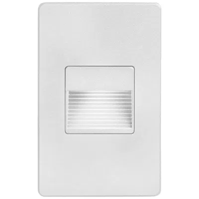 Dainolite Bella 3" Wide White Rectangular Led Outdoor Step Light